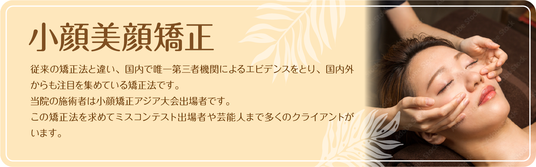 小顔美顔矯正